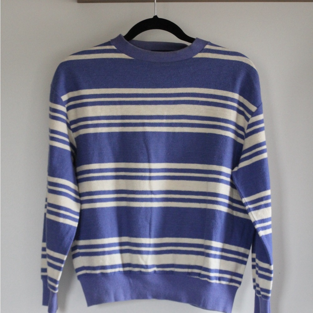 Striped Blue and White Womens top